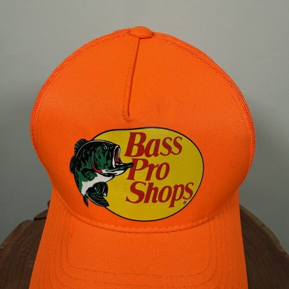 Bass Pro Shops Orange Trucker Hat - Picture 3 of 4